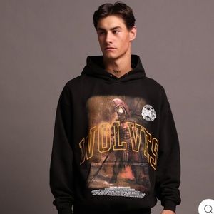 Darc Sport Rather Die Standing “Vintage Pierce” Hoodie in Black/Gold